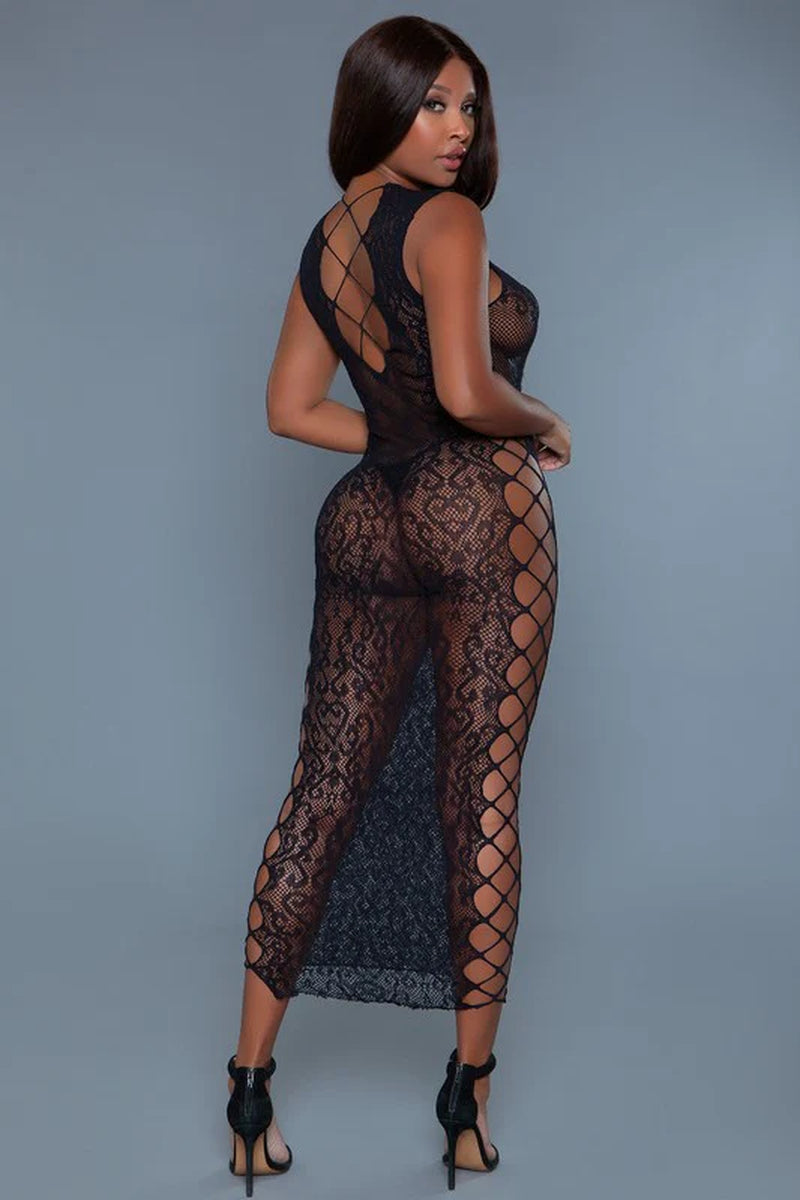 Love Trap – Black Cutout Maxi Dress