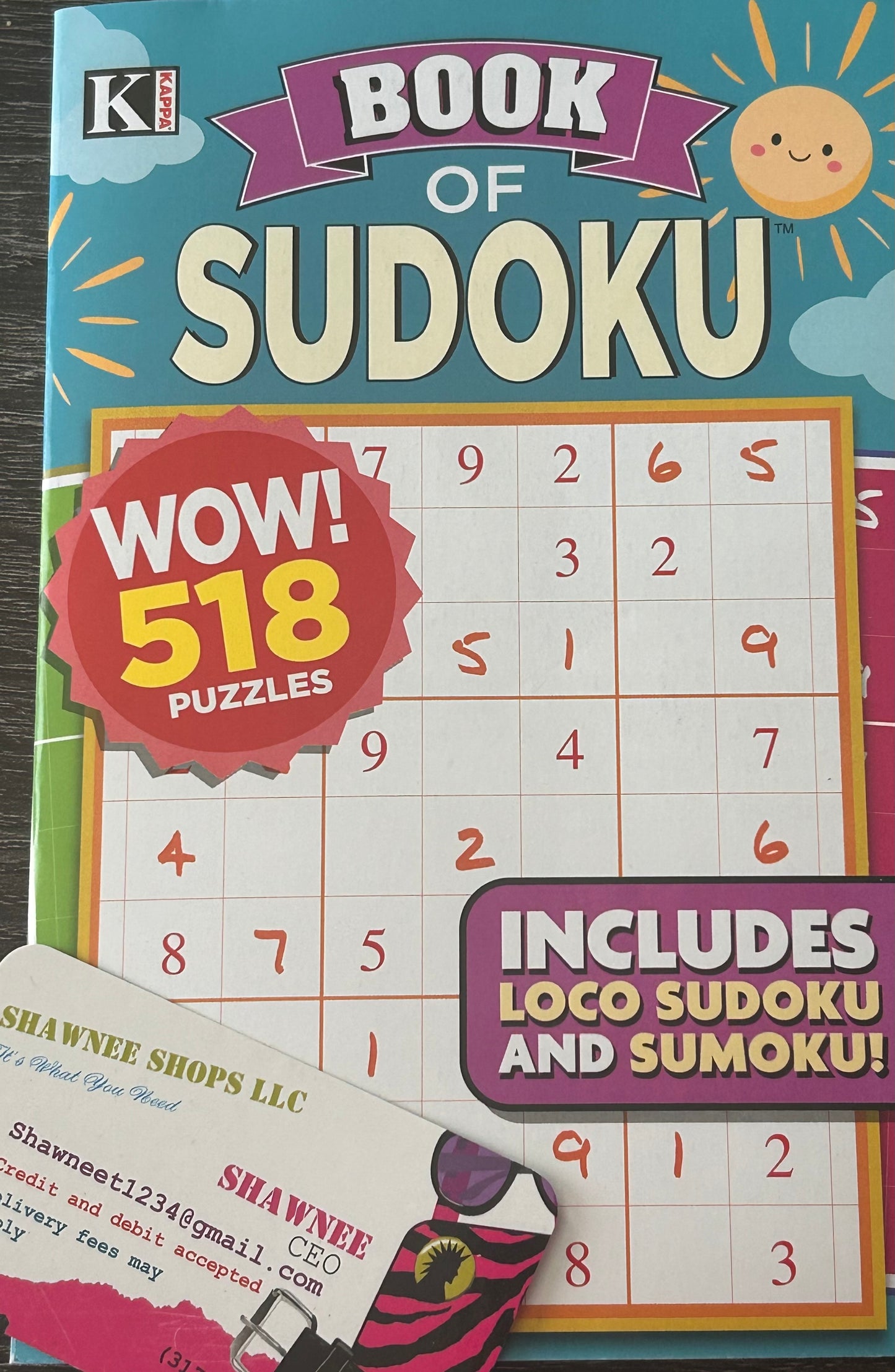 Book of Sudoku – 518 Puzzle Challenge