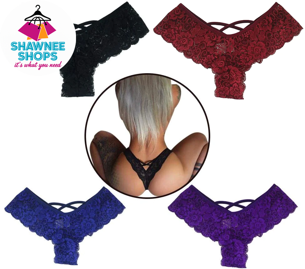 Lace Dreams – 4-Pack Sexy G-String Thongs plus Size
