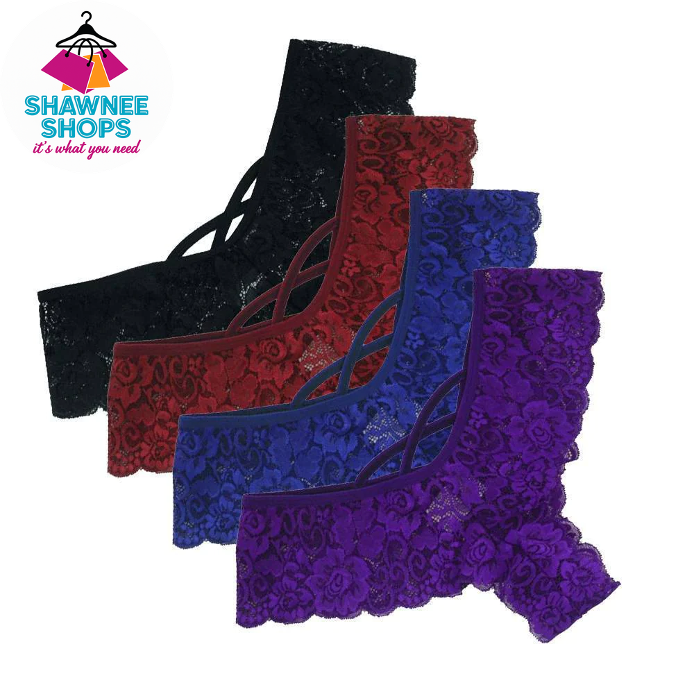 Lace Dreams – 4-Pack Sexy G-String Thongs plus Size